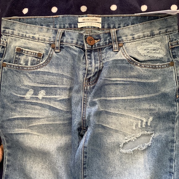 One teaspoon boyfriend style ripped jeans - Picture 3 of 6
